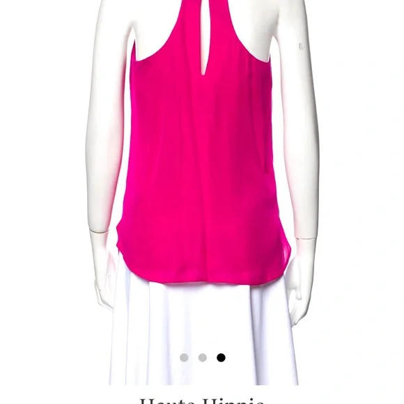 Haute Hippie hot pink/fuchsia 100% silk top - xs - Picture 3 of 3